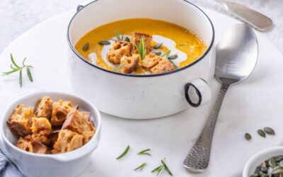 Velouté de butternut au lait de coco et curry